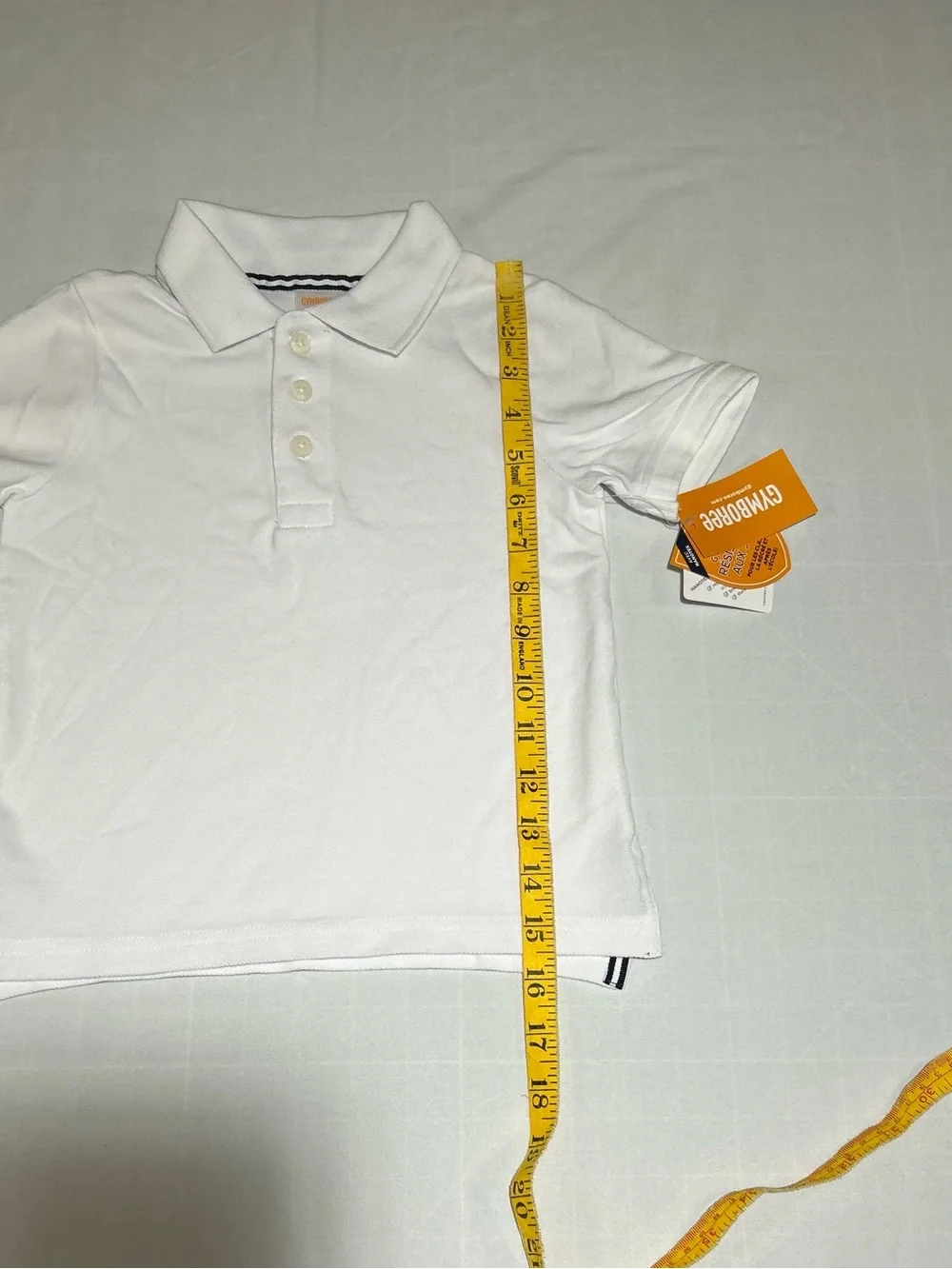 Gymboree Boys White Short Sleeve Stain Resistance Polo Top NWT Uniform Preppy